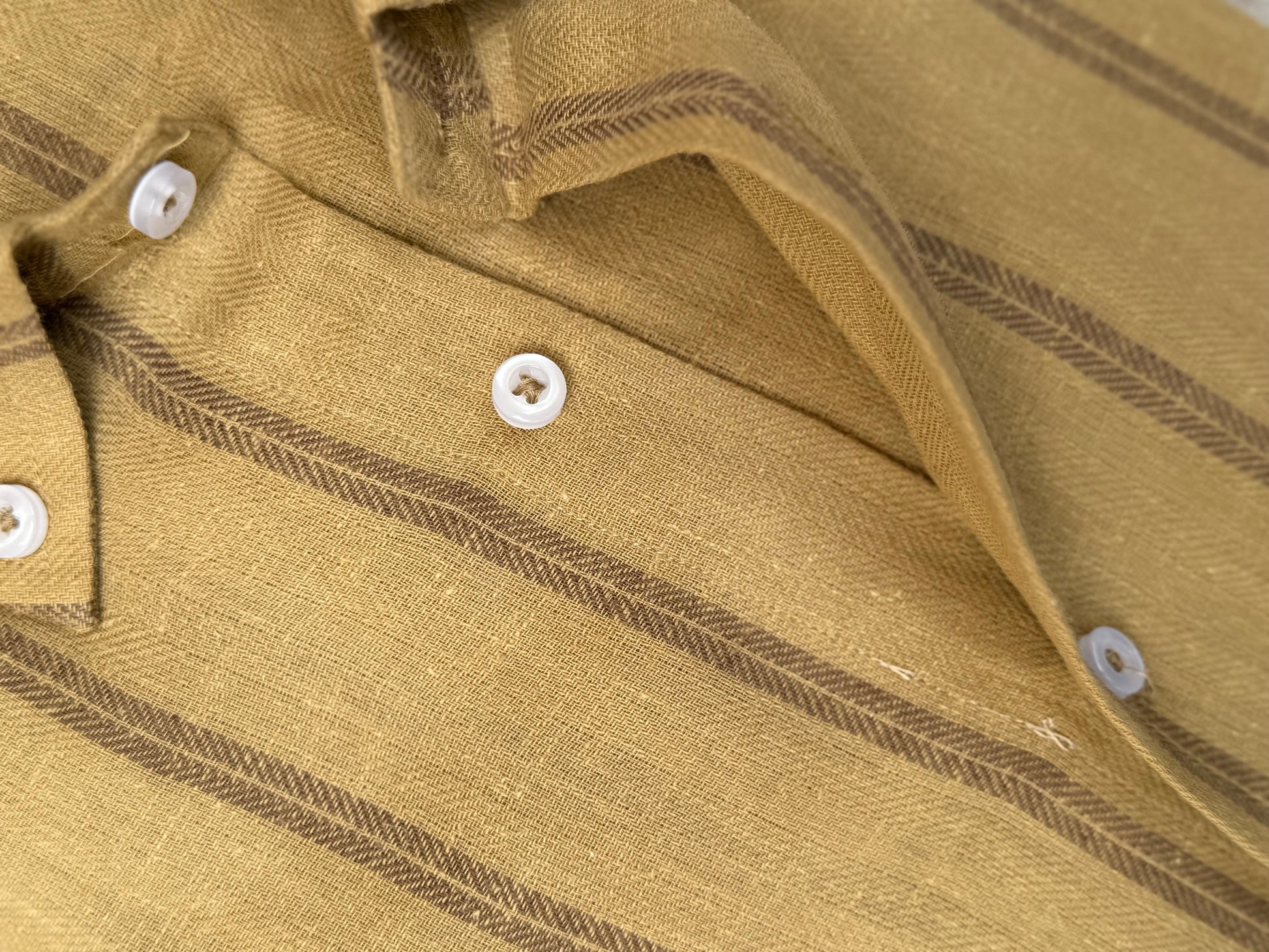 Mustard Brown Linen Shirt