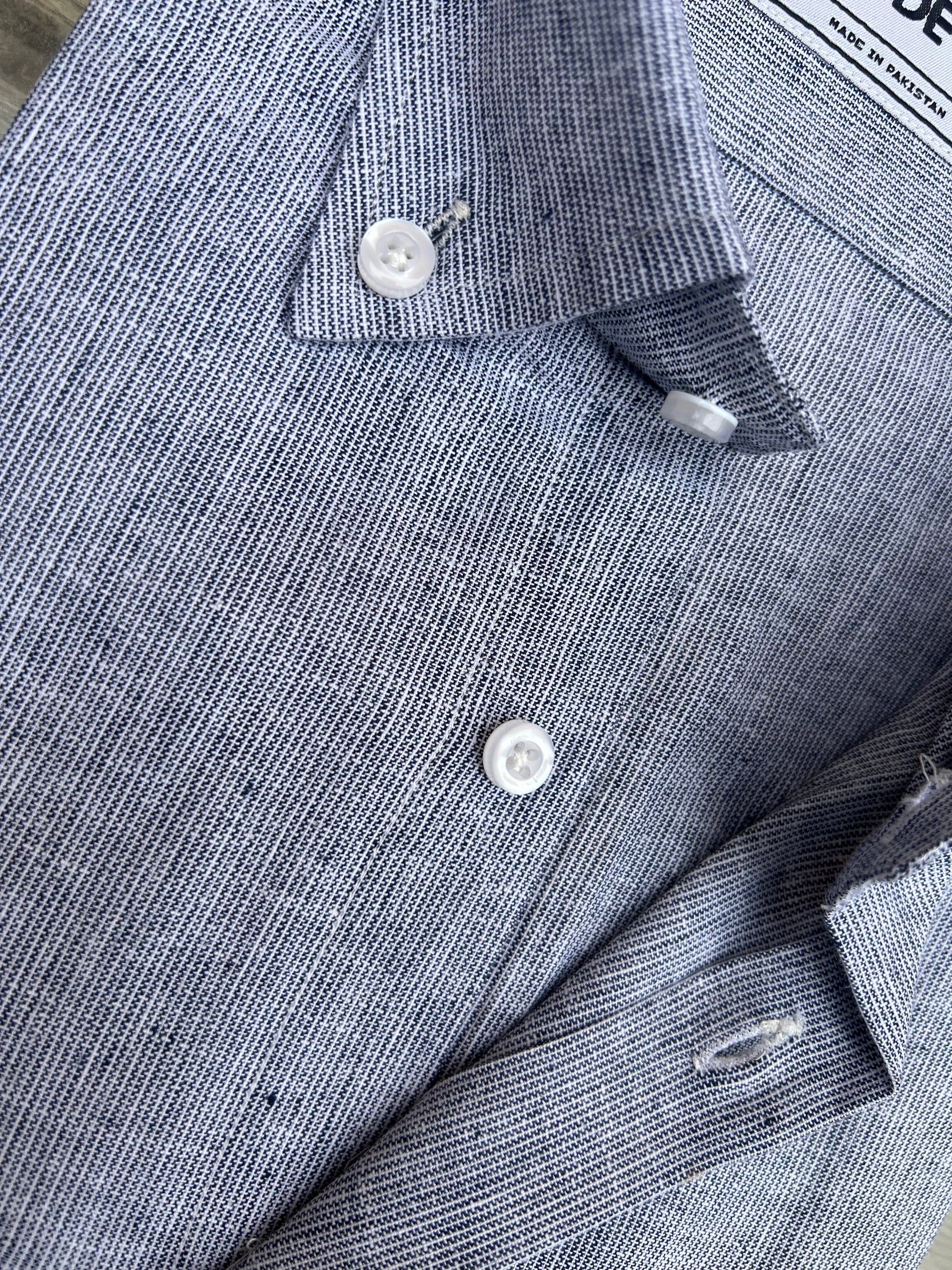 Signature Micro Striped Linen Shirt