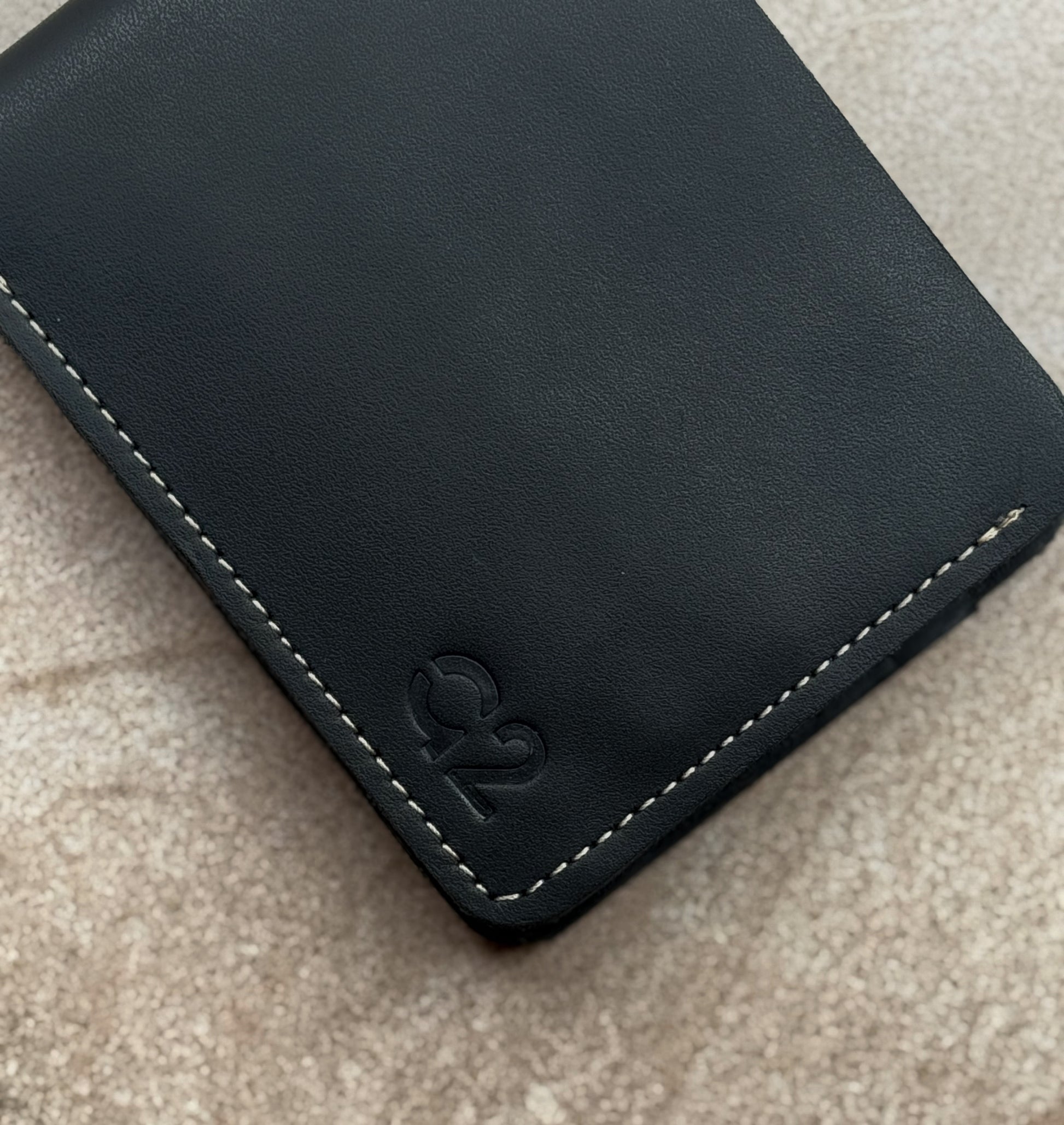 Bi-Fold Black Leather Wallet