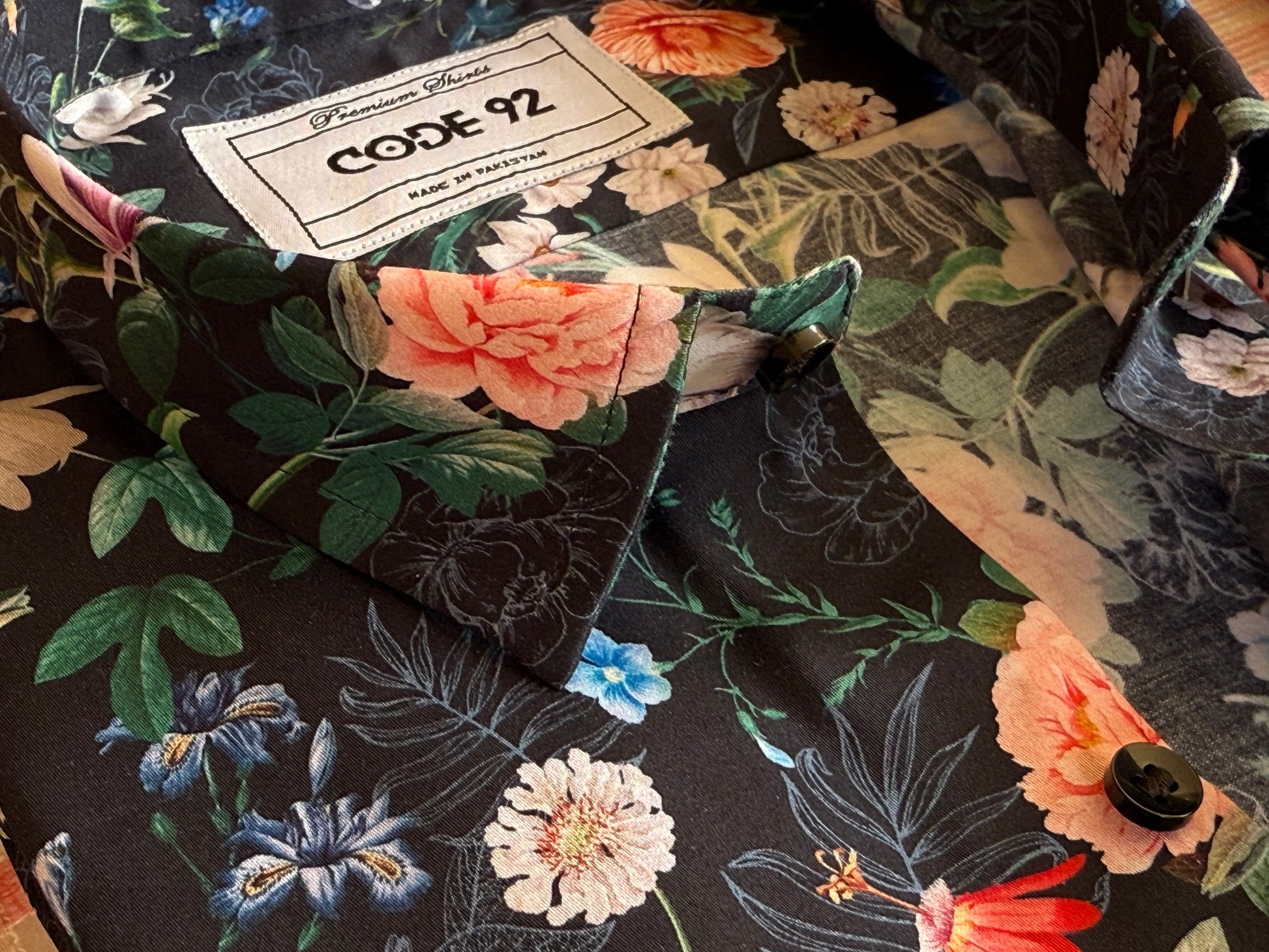 Green Floral Printed Shirt