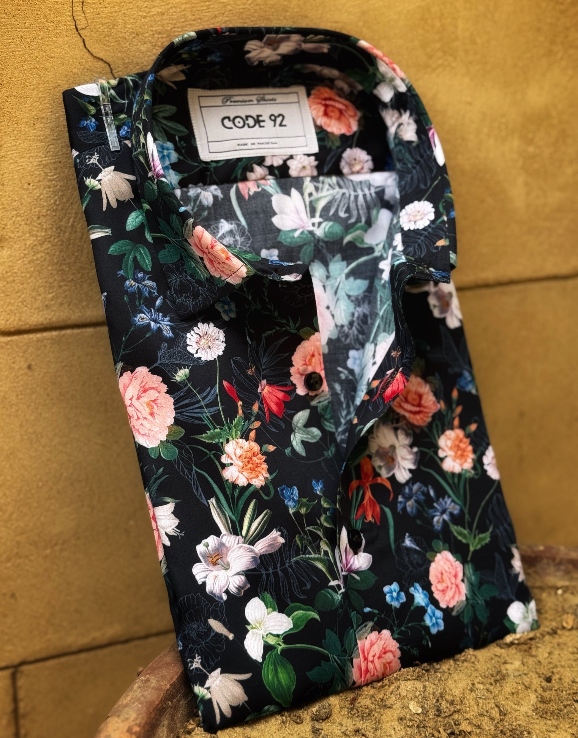 Green Floral Printed Shirt