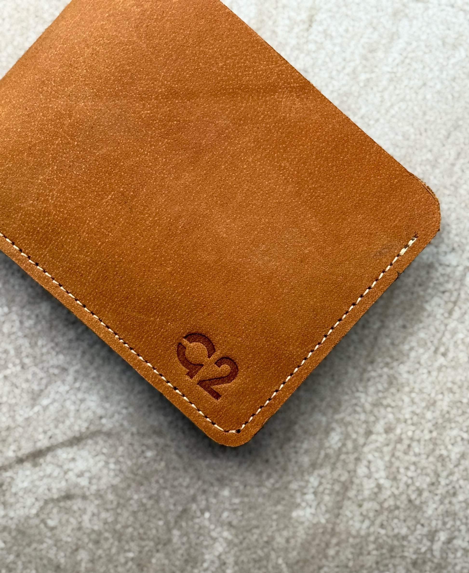 Bi-Fold Camel Brown Leather Wallet