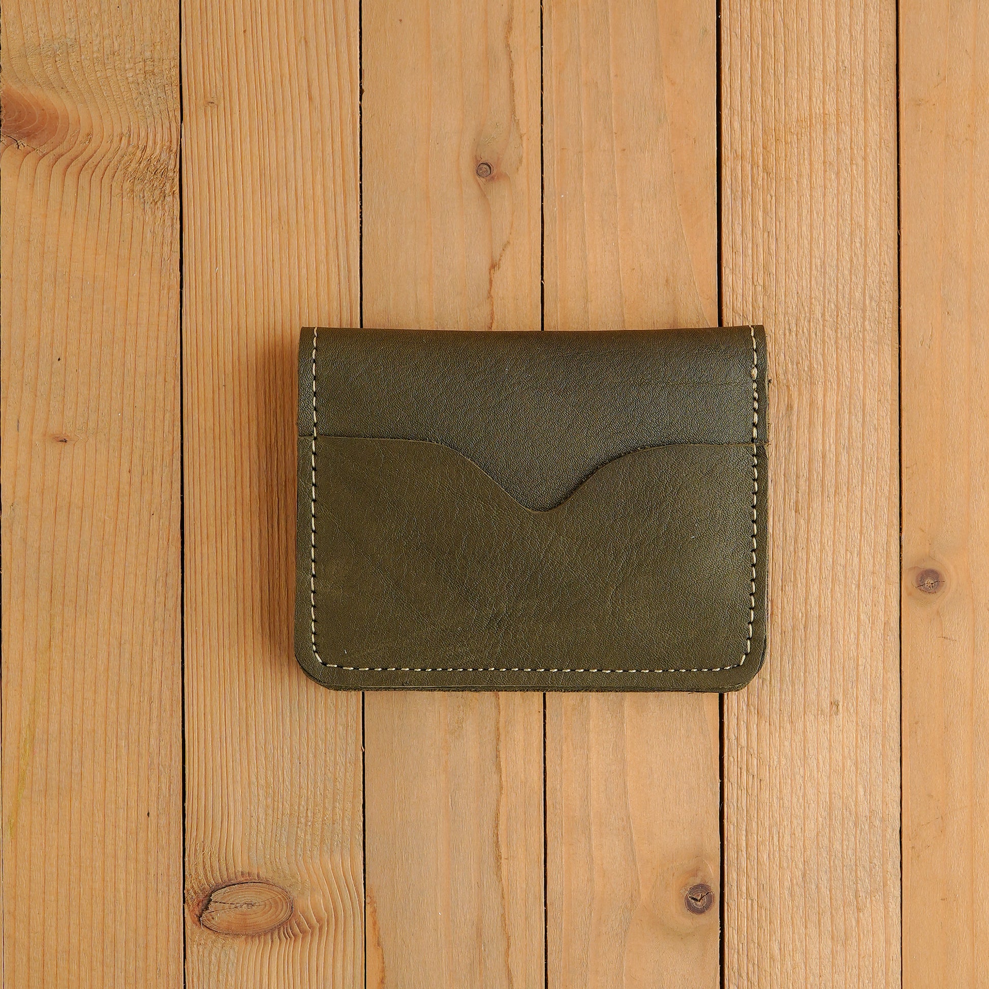 Olive Green Smart Leather Wallet