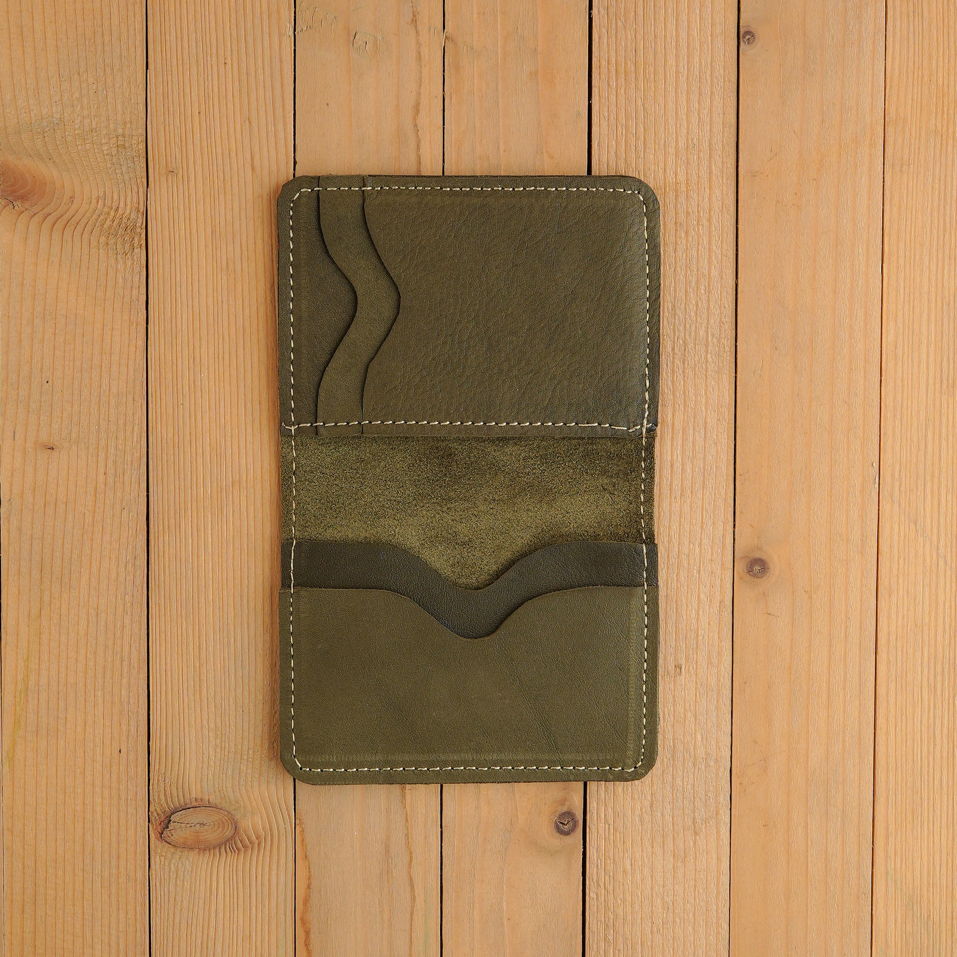 Olive Green Smart Leather Wallet
