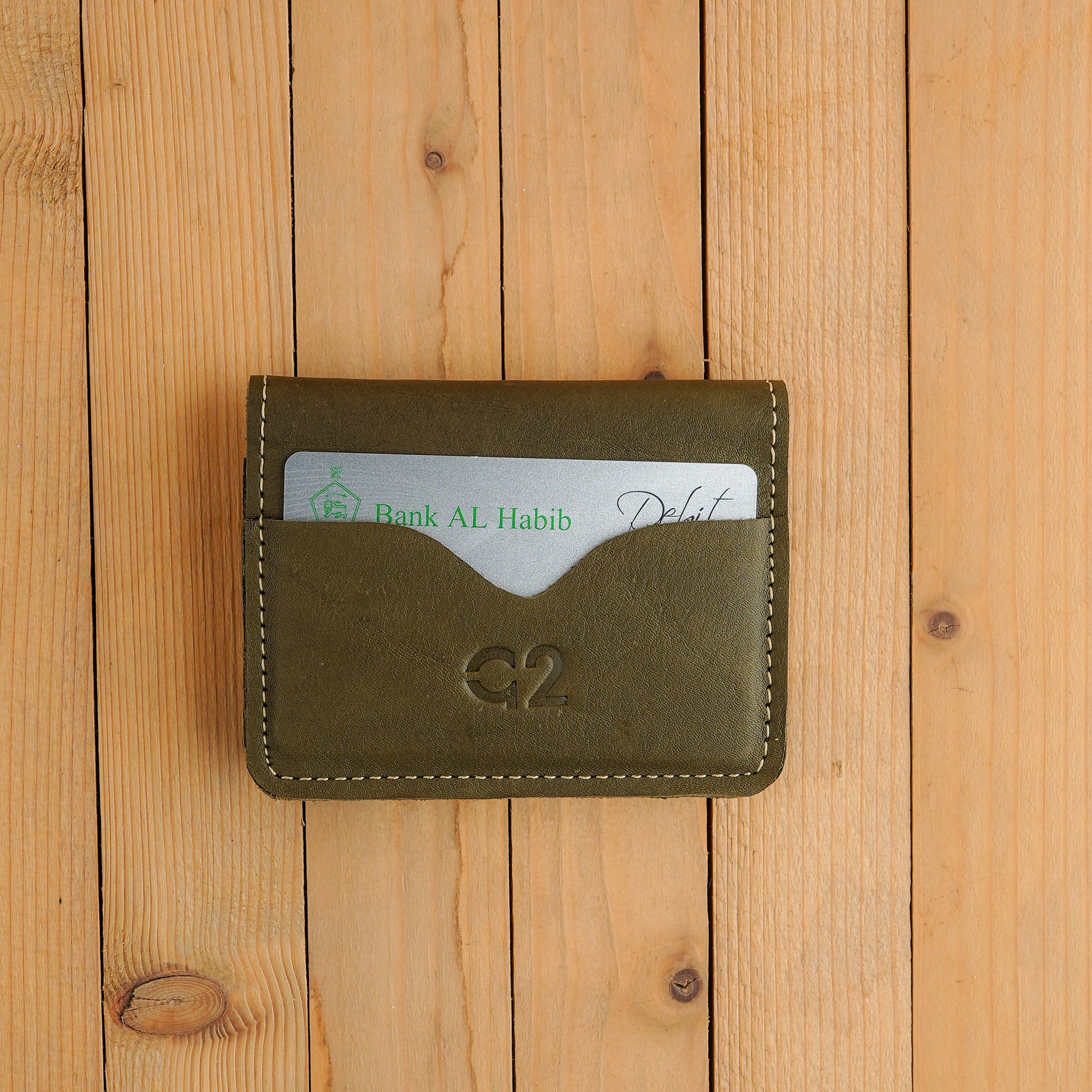 Olive Green Smart Leather Wallet