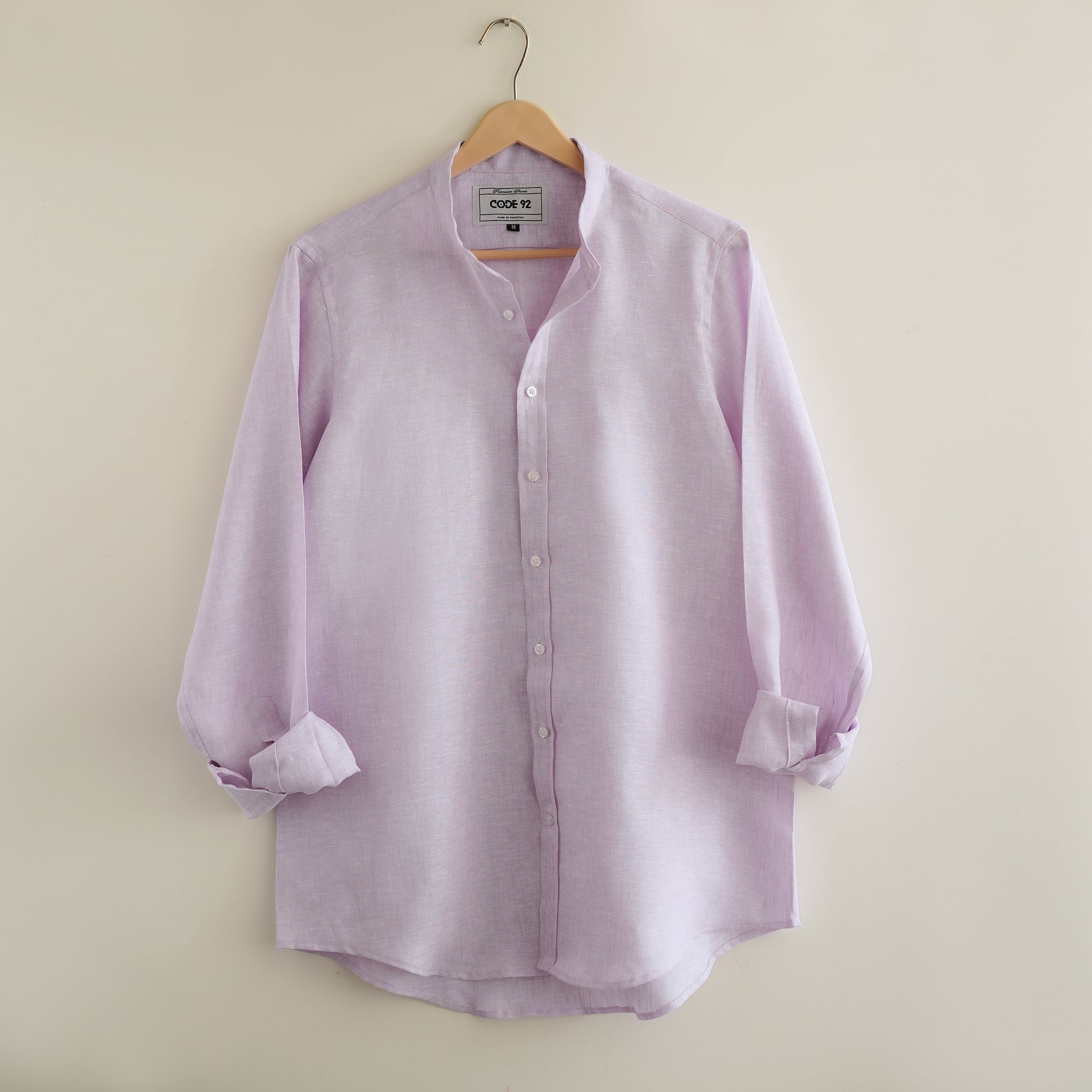 Powder Lilac Linen Shirt