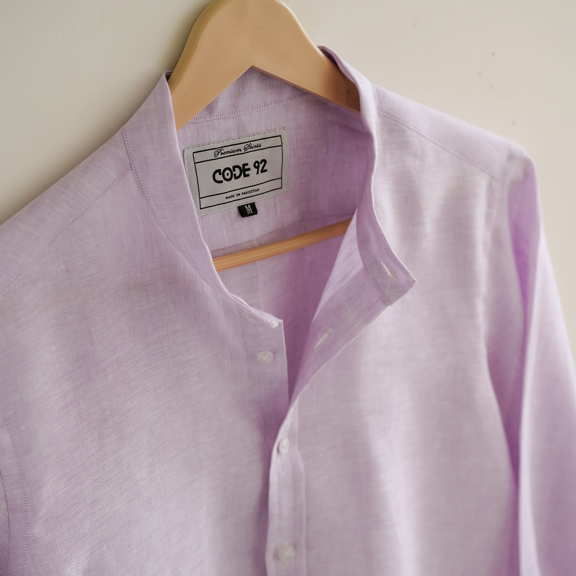 Powder Lilac Linen Shirt