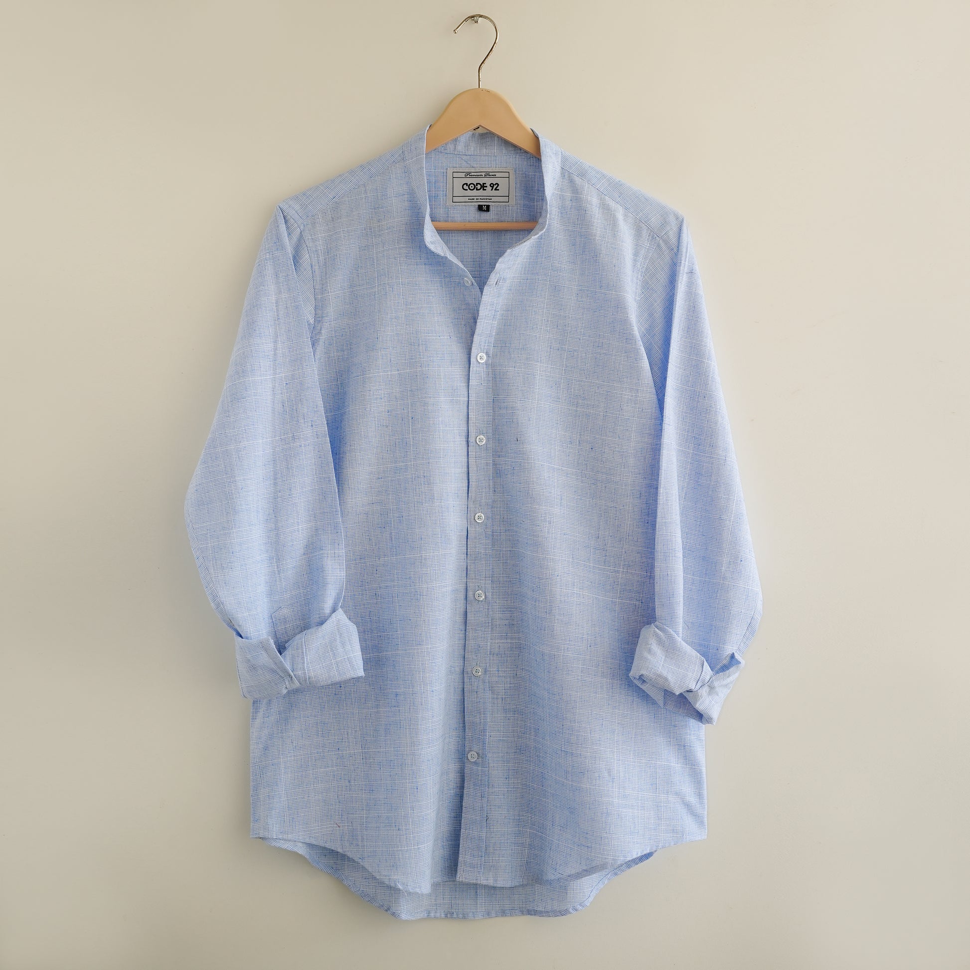 Blue & White Linen Shirt
