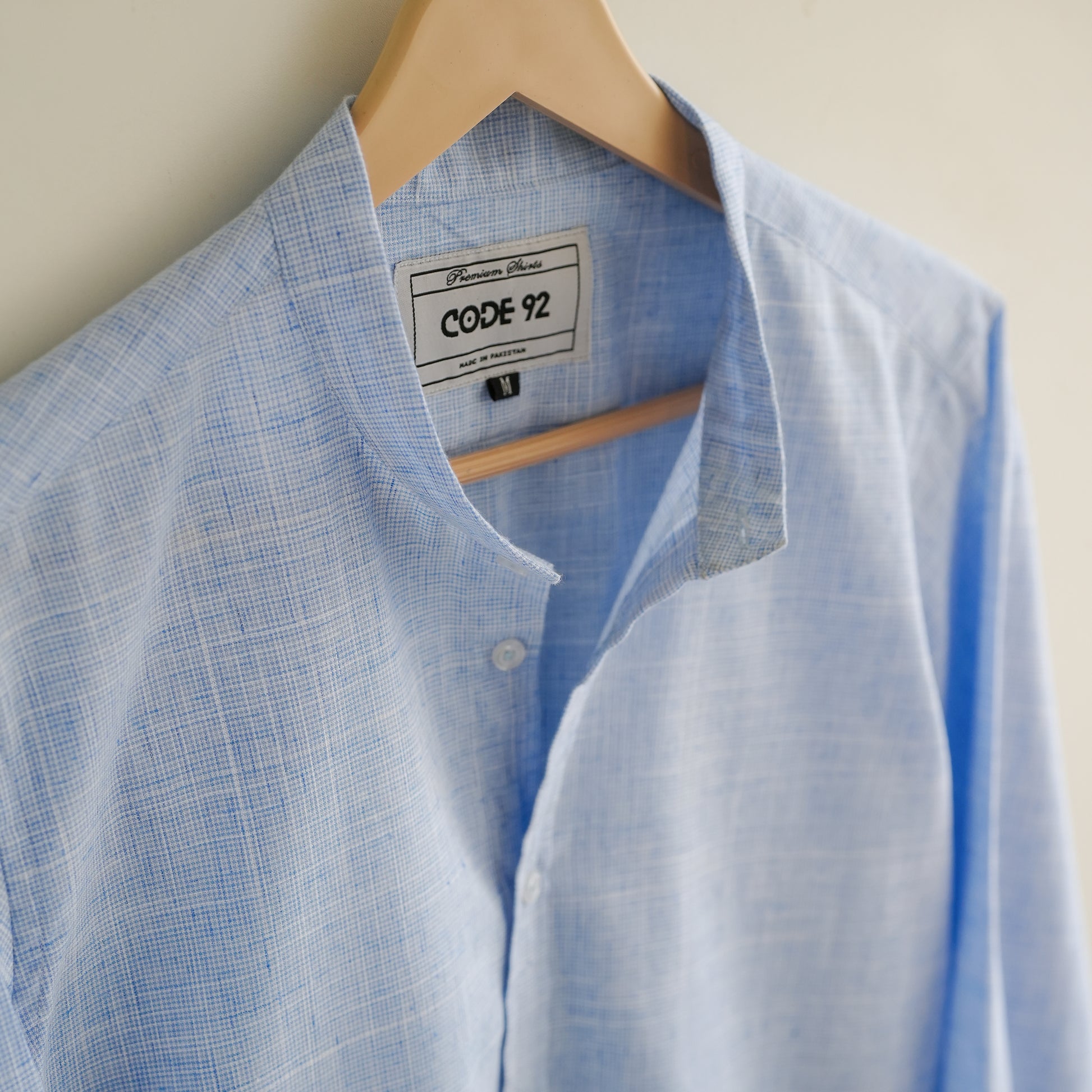 Blue & White Linen Shirt