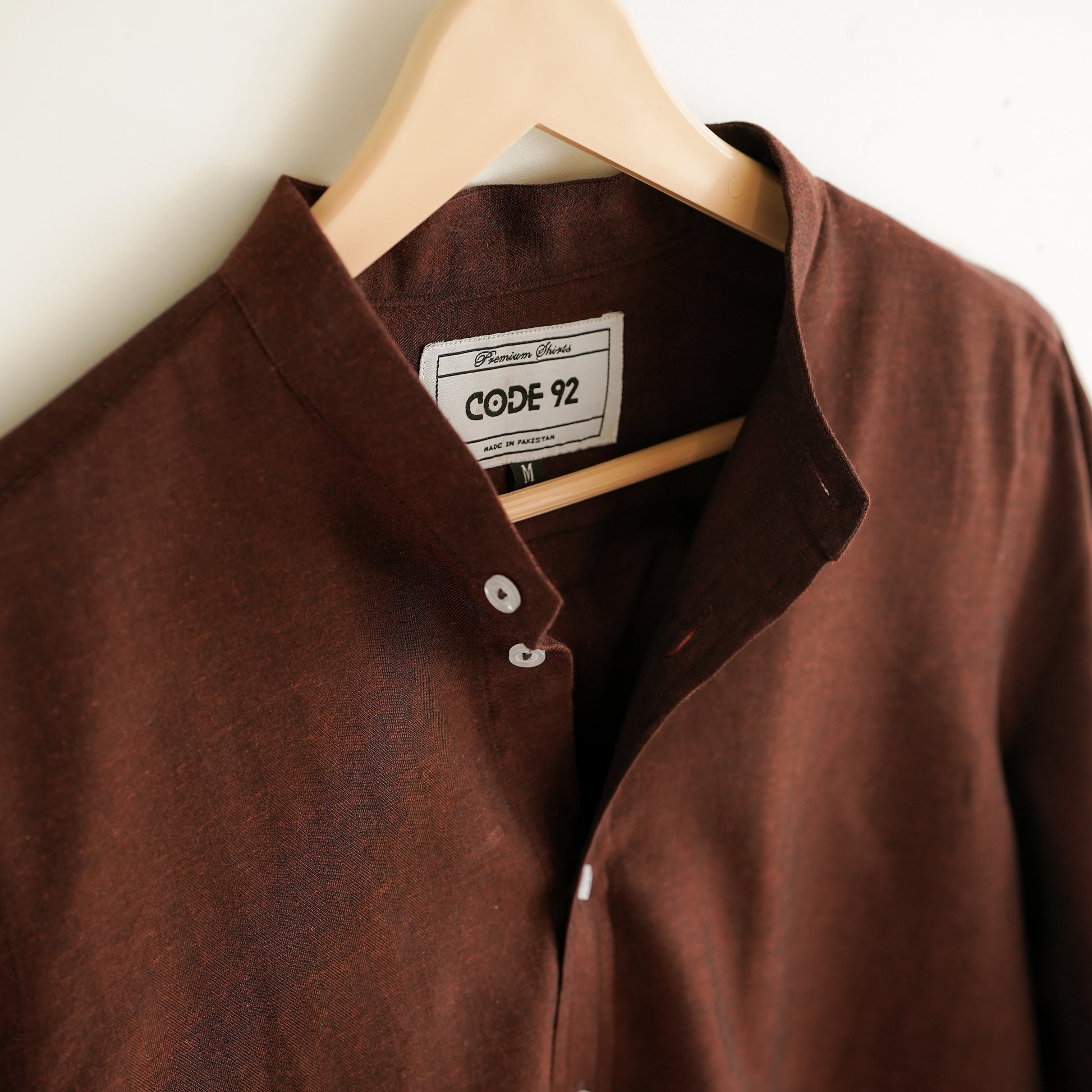 Brown Cotton Linen Shirt