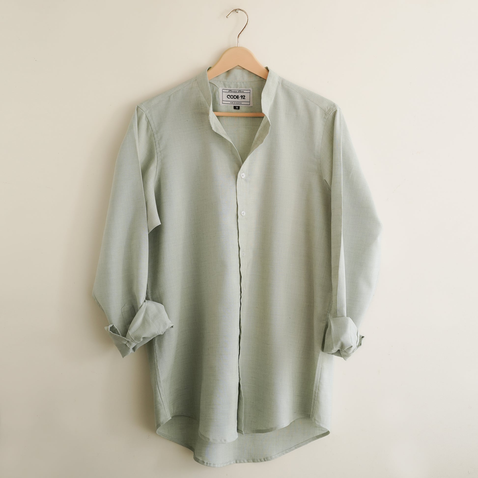 Dust Green Linen Shirt