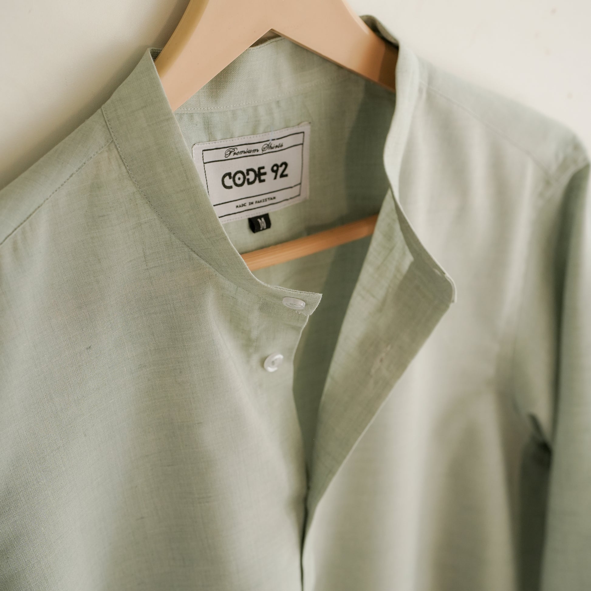 Dust Green Linen Shirt