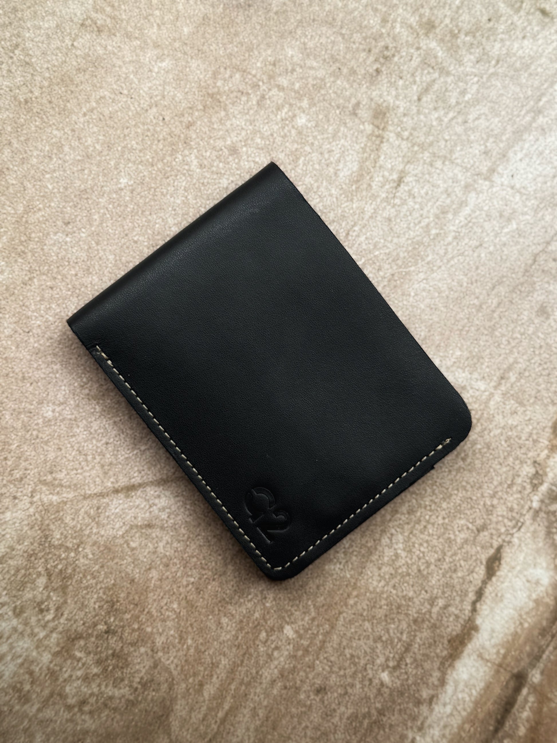 Bi-Fold Black Leather Wallet