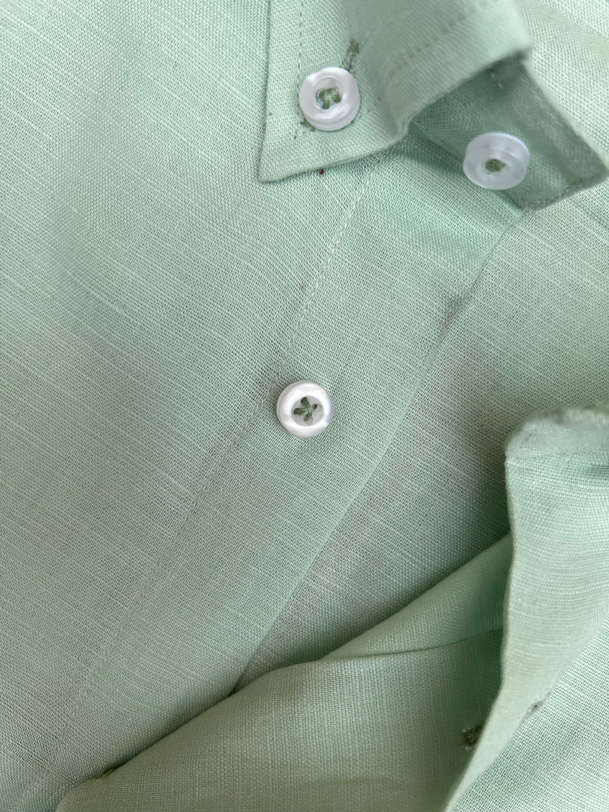 Lime Green Cotton Linen Shirt