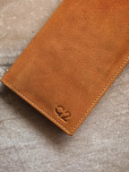 Camel Brown Leather Organizer Wallet