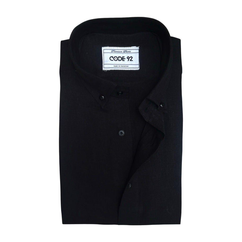 Black Linen Shirt
