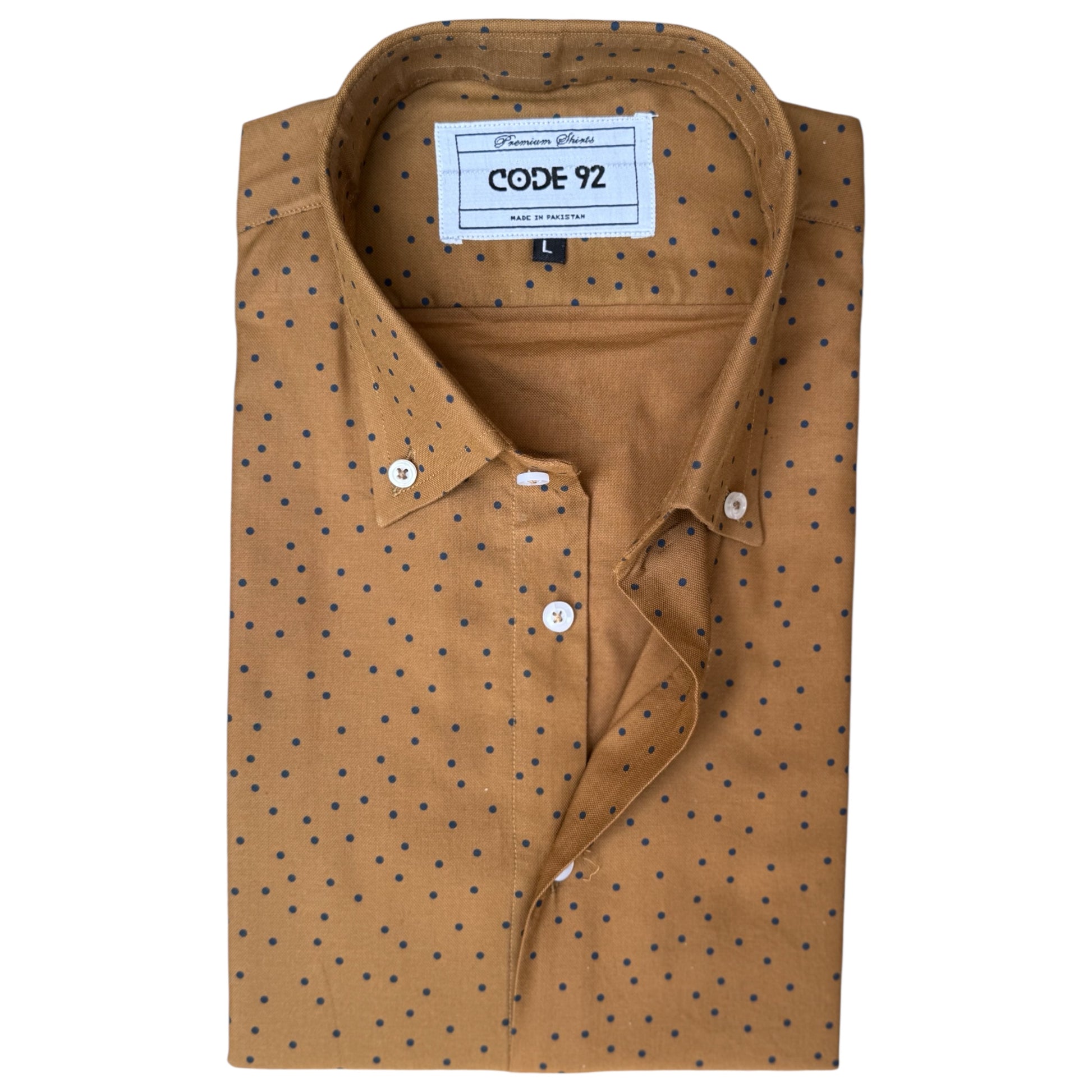 Polka Dot Cotton Linen Shirt