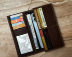Brown Leather Organizer Wallet