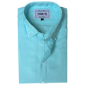 Aqua Cotton Linen Shirt