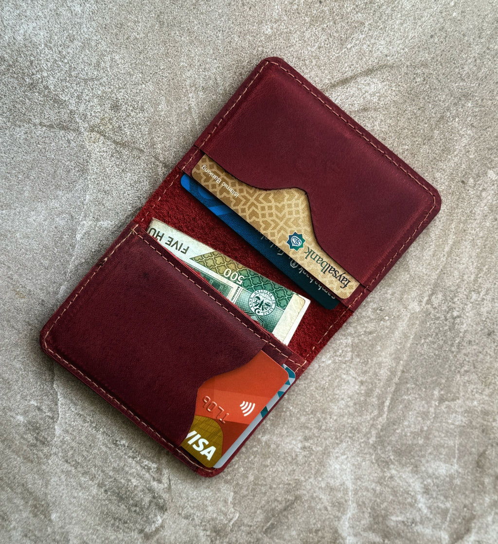 Brick Red Smart Leather Wallet