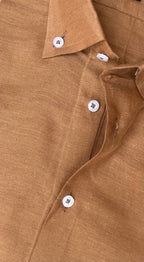 Light Coffee Linen Shirt