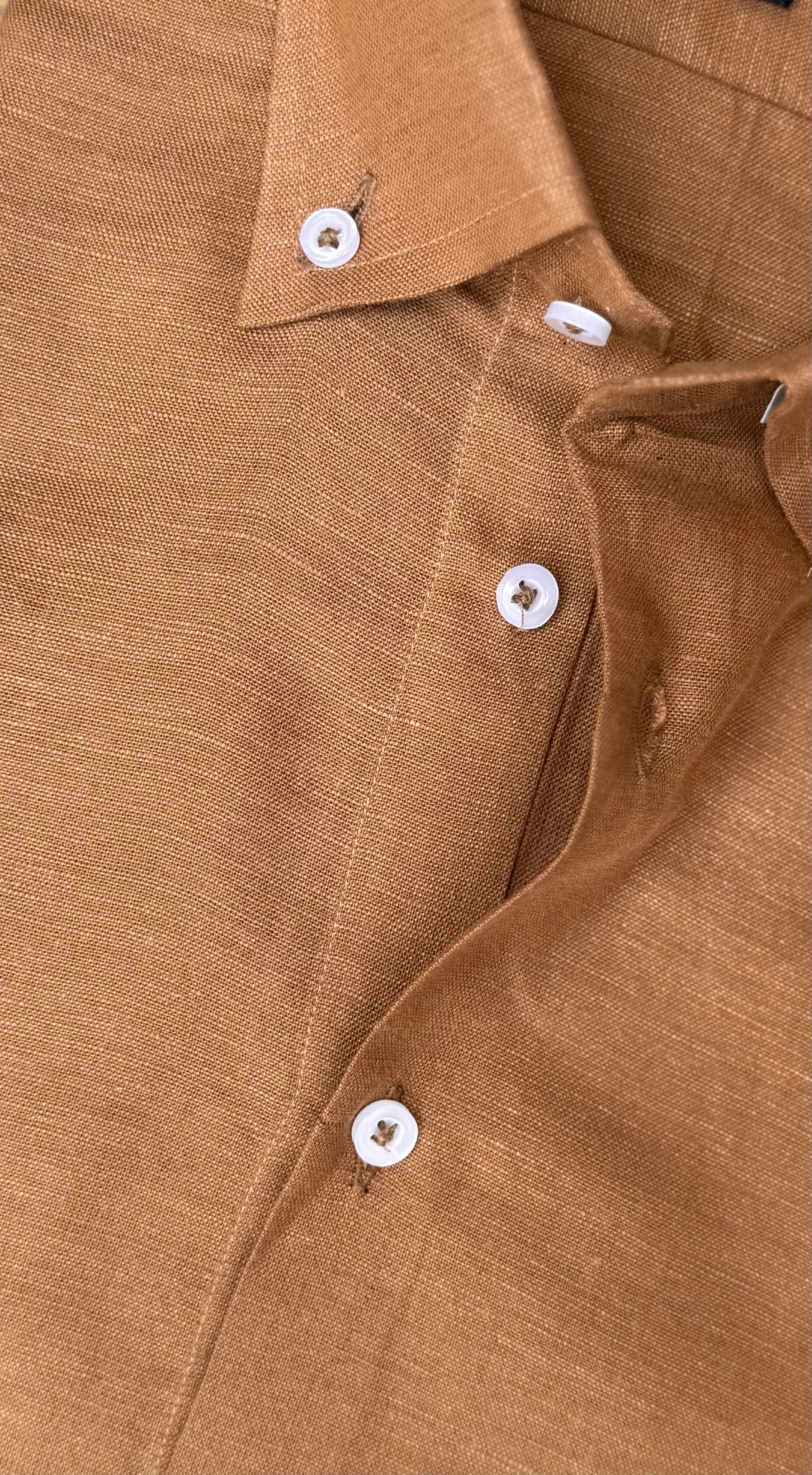 Light Coffee Linen Shirt
