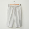 Ash White Linen Shorts