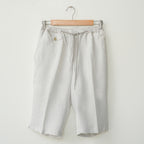 Ash White Linen Shorts
