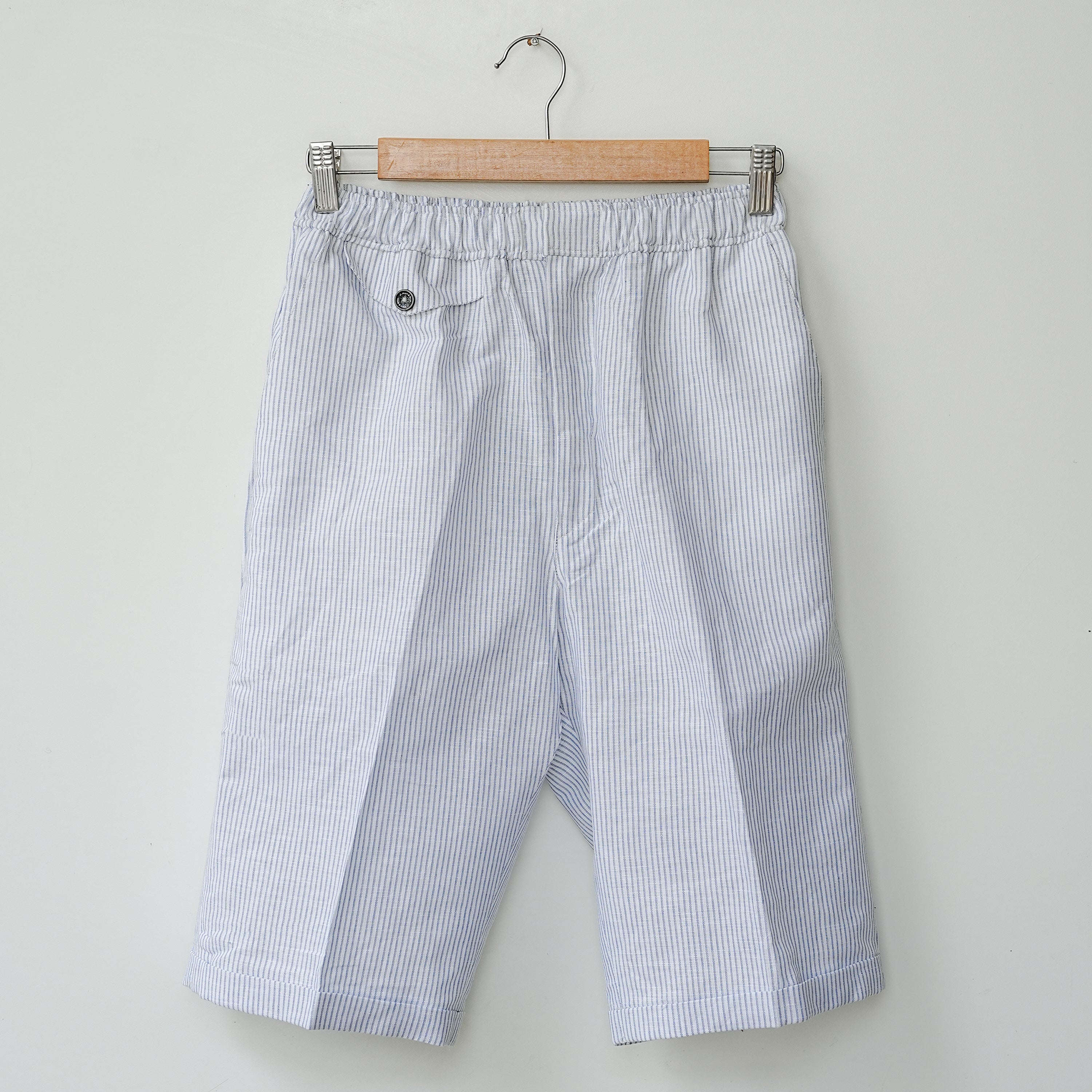 Mini Sriped Linen Shorts