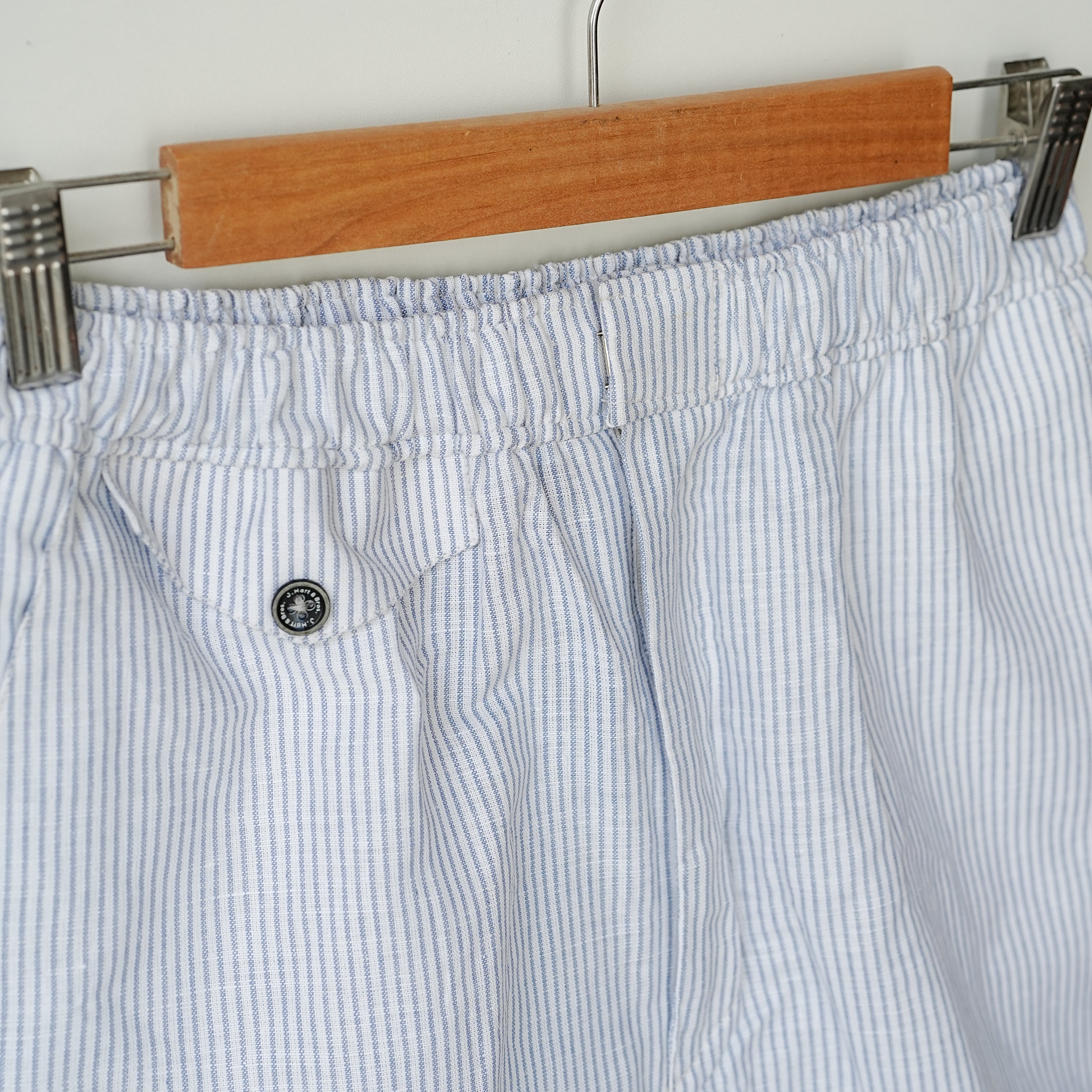 Mini Sriped Linen Shorts