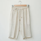 Beige Linen Shorts