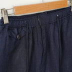 Blue Linen Shorts