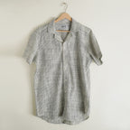 Mini Striped Cuban Cotton Linen Shirt