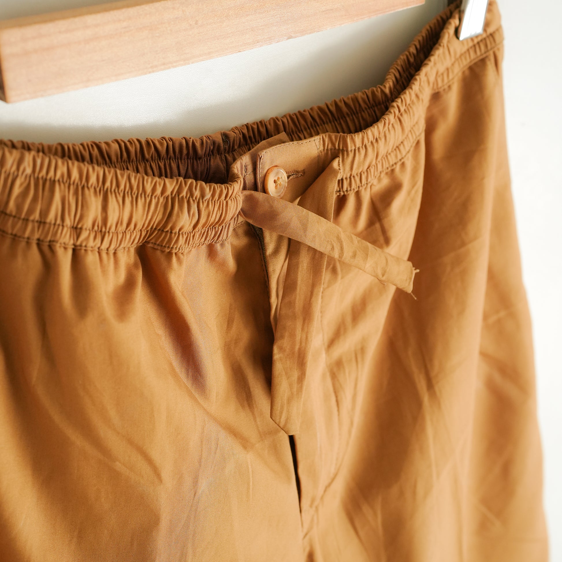 Mustard Brown Linen Pants