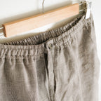 Checkered Grey Linen Pants