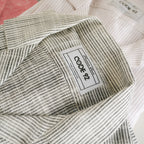 Mini Striped Cuban Cotton Linen Shirt