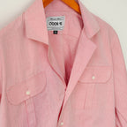Pink Double Pocket Linen Shirt