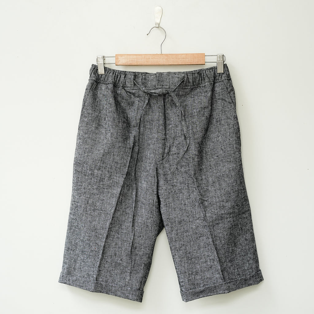Dark Grey Linen Shorts