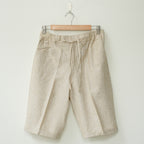 Marble Beige Linen Shorts