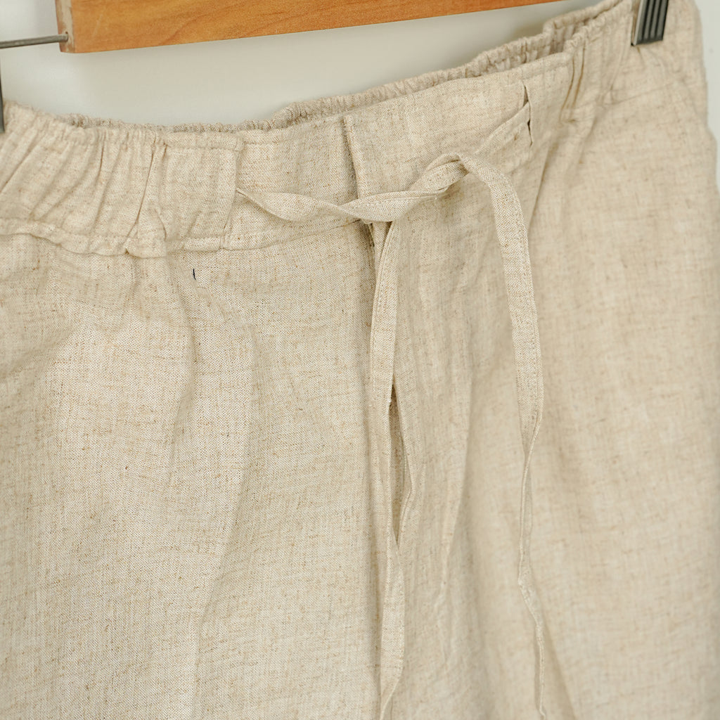 Marble Beige Linen Shorts