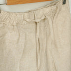 Marble Beige Linen Shorts