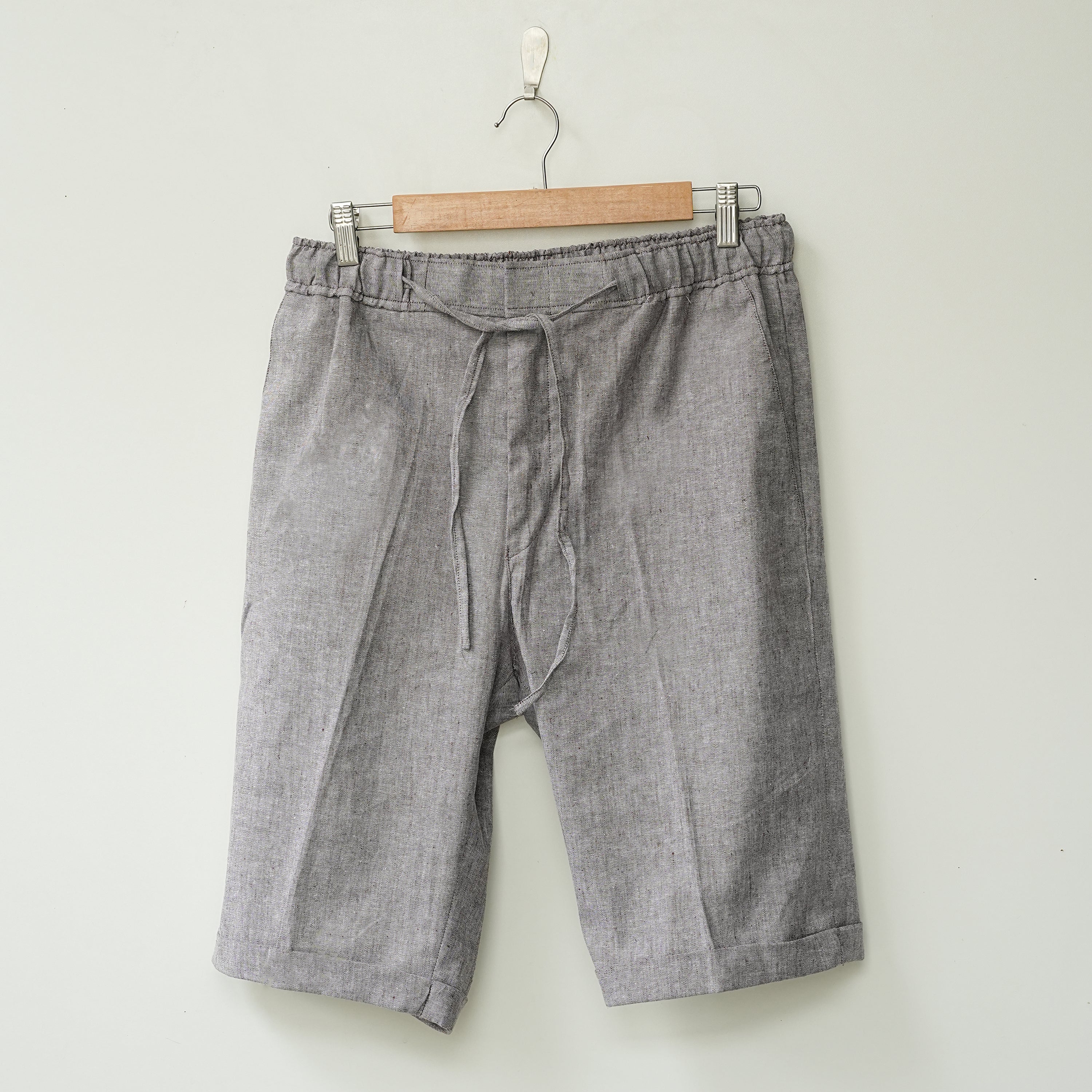 Light Grey Linen Shorts