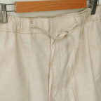 Beige Linen Shorts