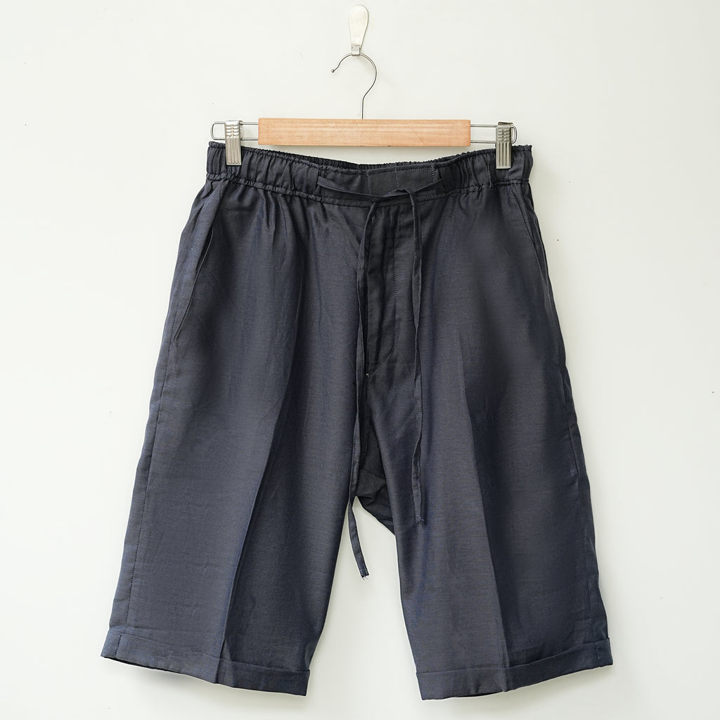 Twill Wool Linen Shorts