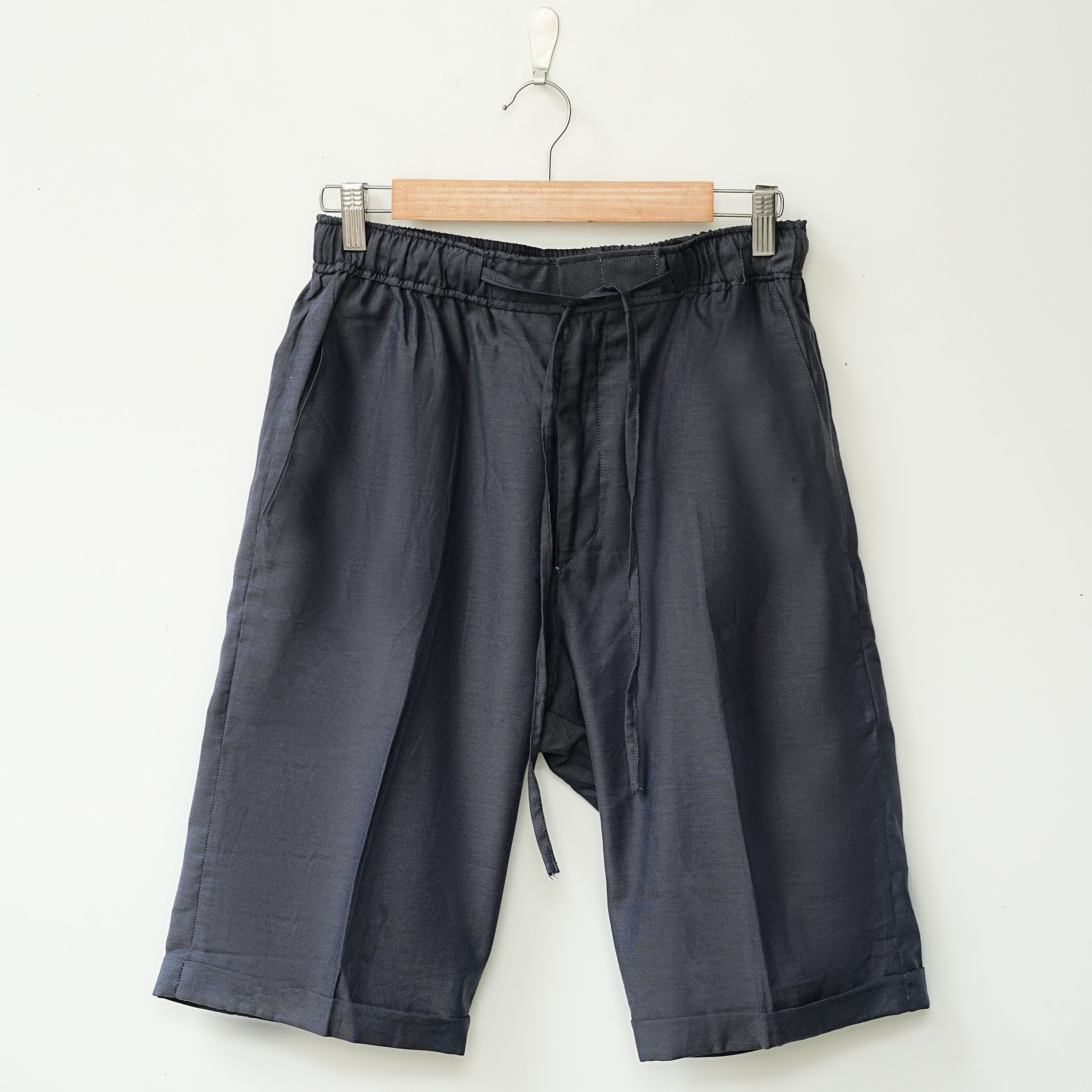 Twill Wool Linen Shorts