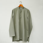 Green Cotton Short Kurta