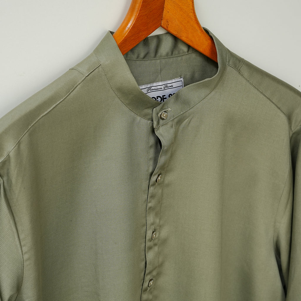 Green Cotton Short Kurta