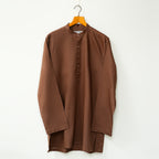 Brown Linen Short Kurta