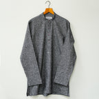 Dark Grey Linen Short Kurta