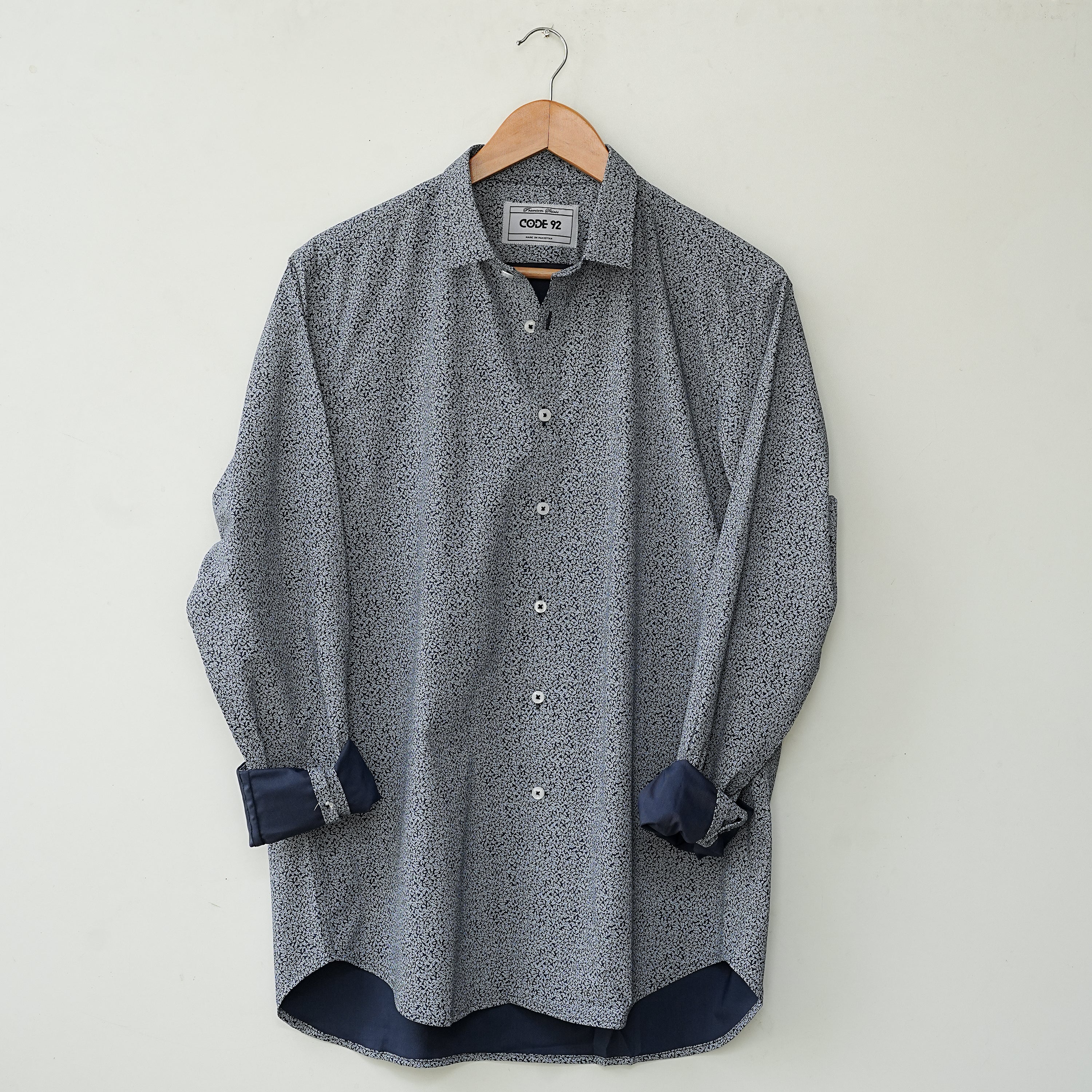 Mini Green Leaves Printed Shirt